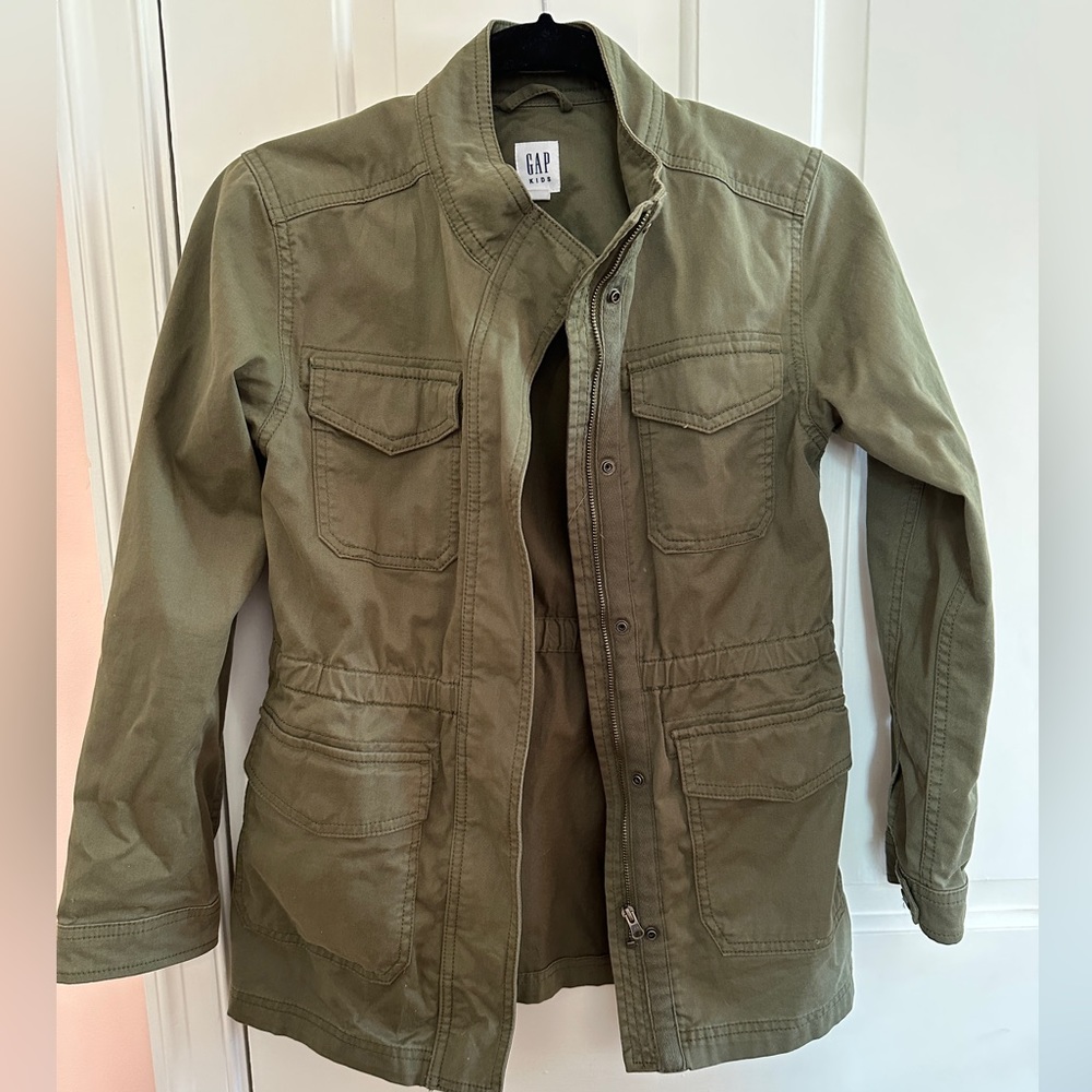 Gap Kids spring jacket, Army Green, size L